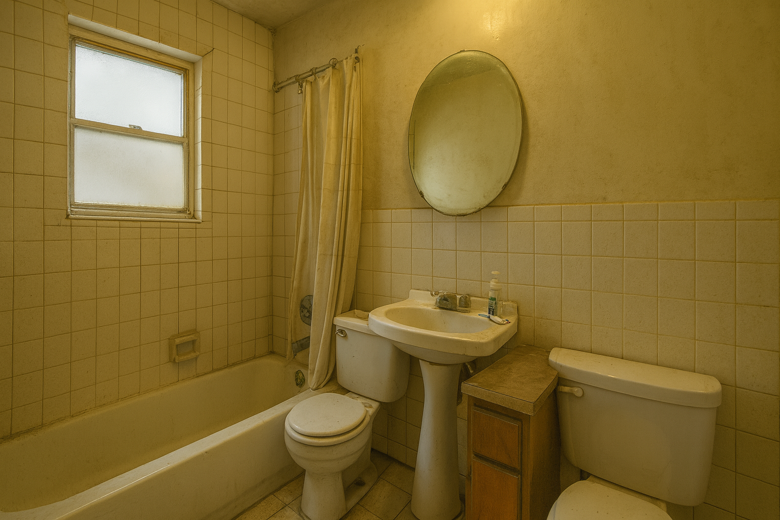 Bathroom before remodel